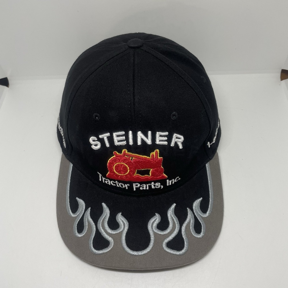 Steiner Tractor Parts Inc Men's Cap Work‎ Hat Strapback Black&Gray - Picture 5 of 8